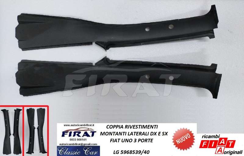 RIVESTIMENTO MONTANTE CENTRALE FIAT UNO3 PORTE (5968539/40)